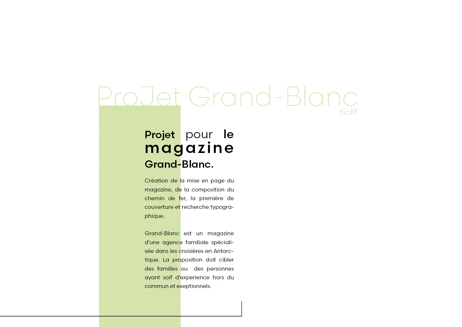texte explicatif Magazine